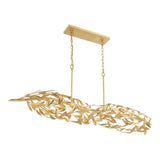 Alison Linear Chandelier 50", Antique Gold