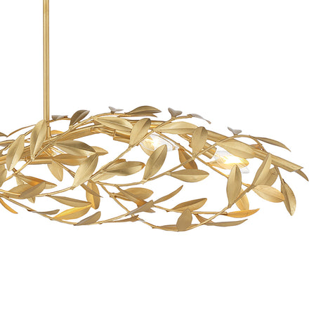 Alison Linear Chandelier 50", Antique Gold