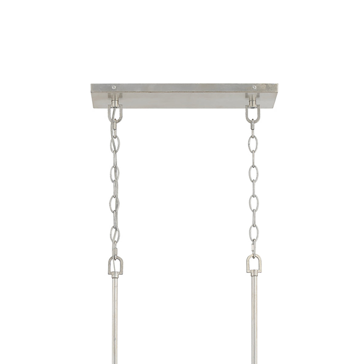 Alison Linear Chandelier 50", Antique Silver