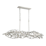 Alison Linear Chandelier 50", Antique Silver