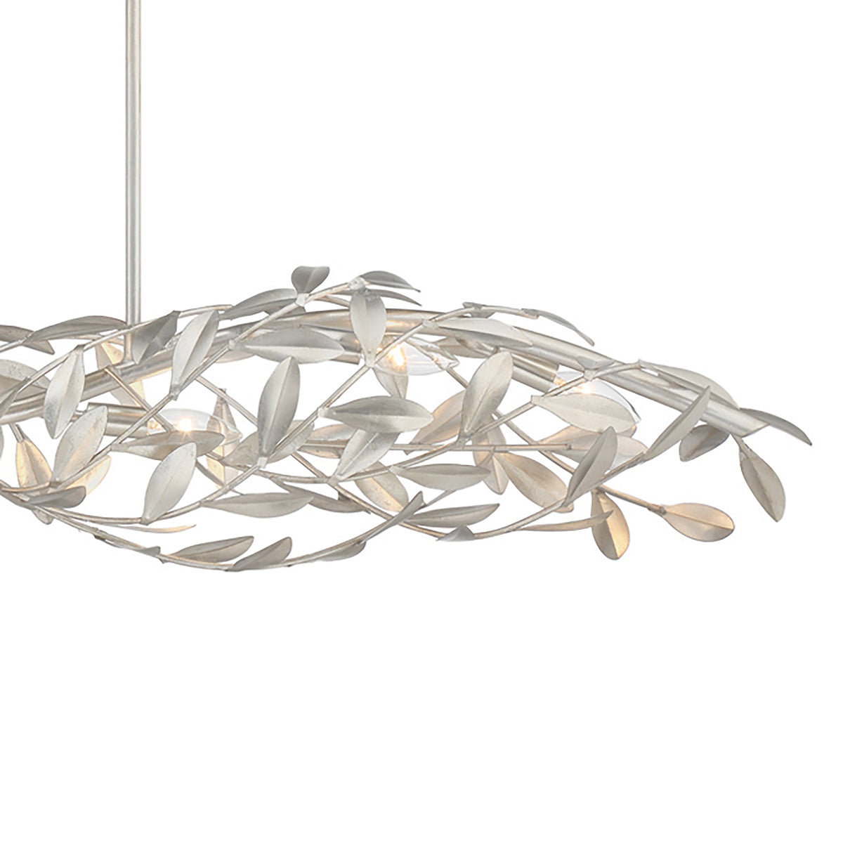 Alison Linear Chandelier 50", Antique Silver