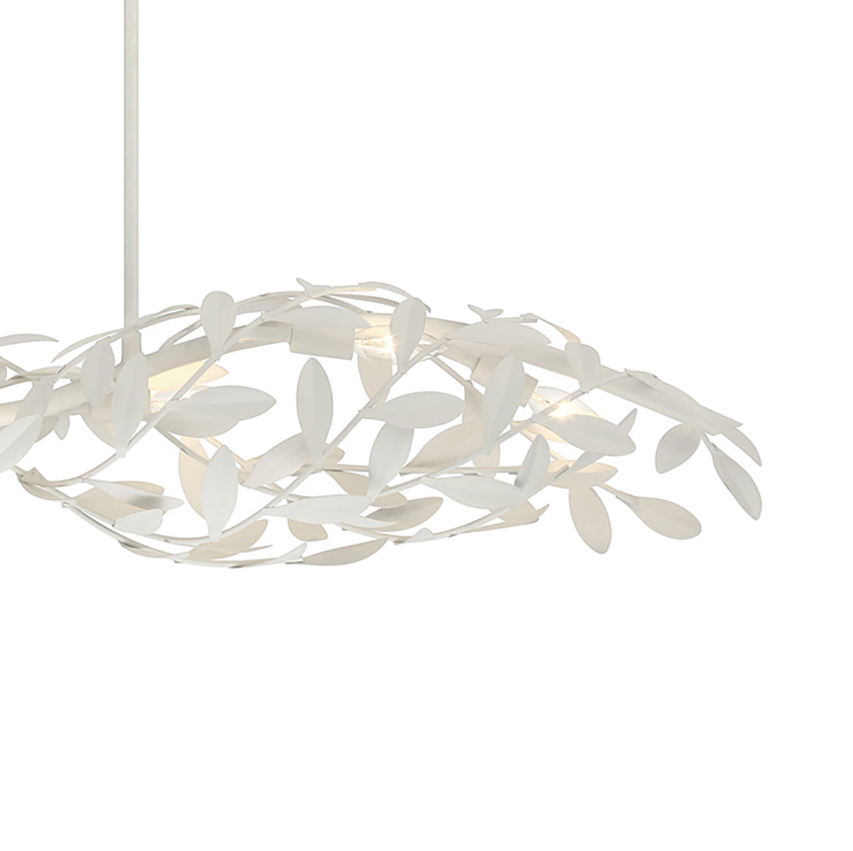 Alison Linear Chandelier 50", Matte White