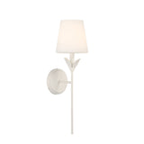 Alice Vanity Wall Sconce 21", Matte White and Opal Glass