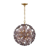 Layla Medium Pendant 18", Smoke Glass