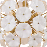 Layla Medium Pendant 18", White Glass