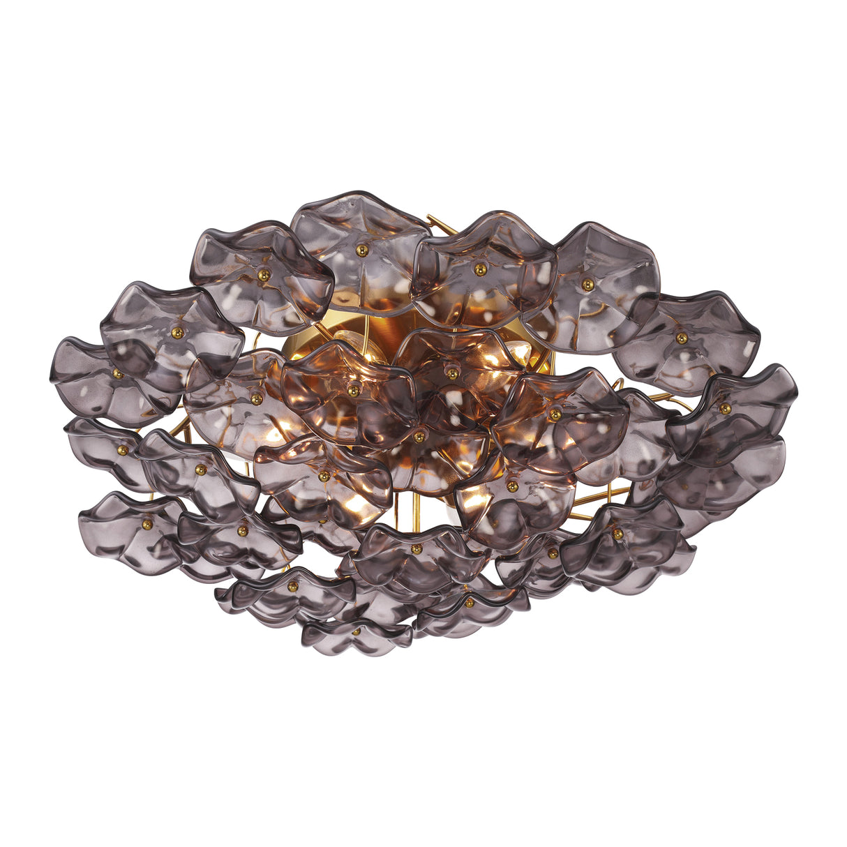 Layla Semi-Flush 22", Smoke Glass