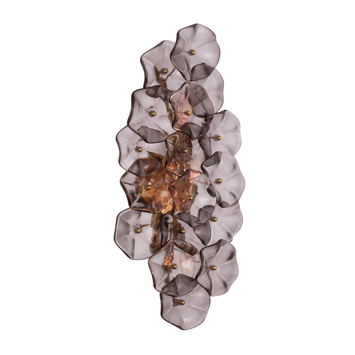 Layla Wall Sconce 23", Smoke Glass