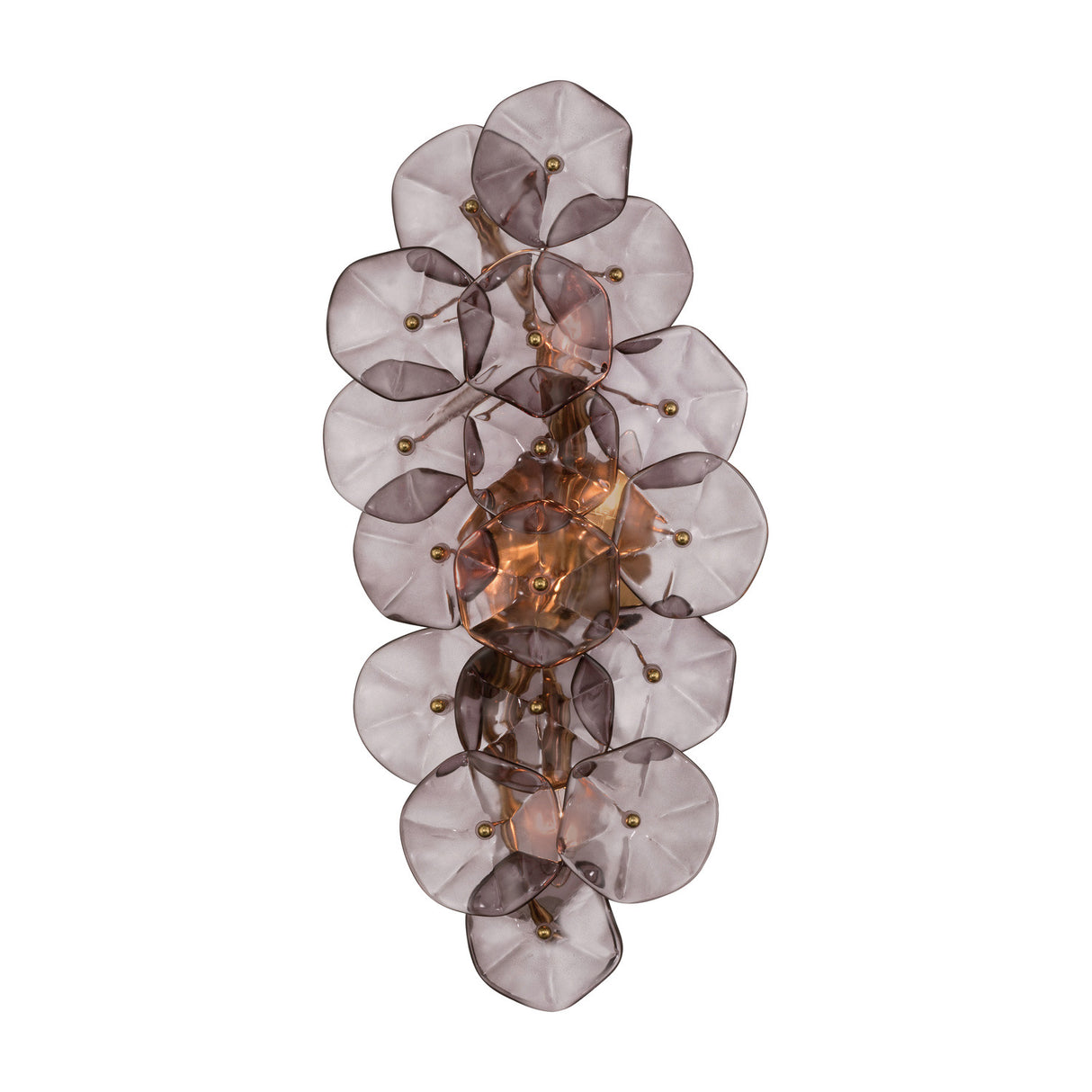 Layla Wall Sconce 23", Smoke Glass