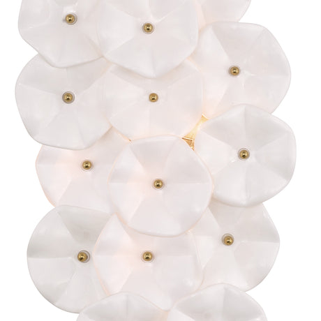 Layla Wall Sconce 23", White Glass