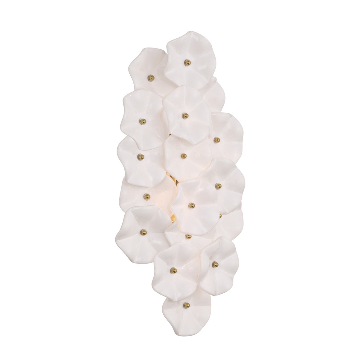 Layla Wall Sconce 23", White Glass