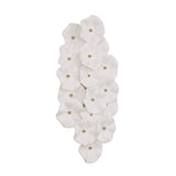 Layla Wall Sconce 23", White Glass