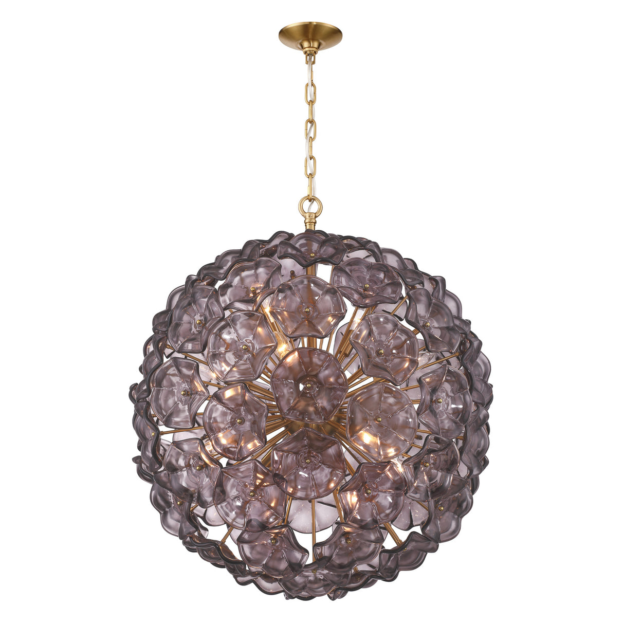 Layla Extra Large Pendant 28", Smoke Glass