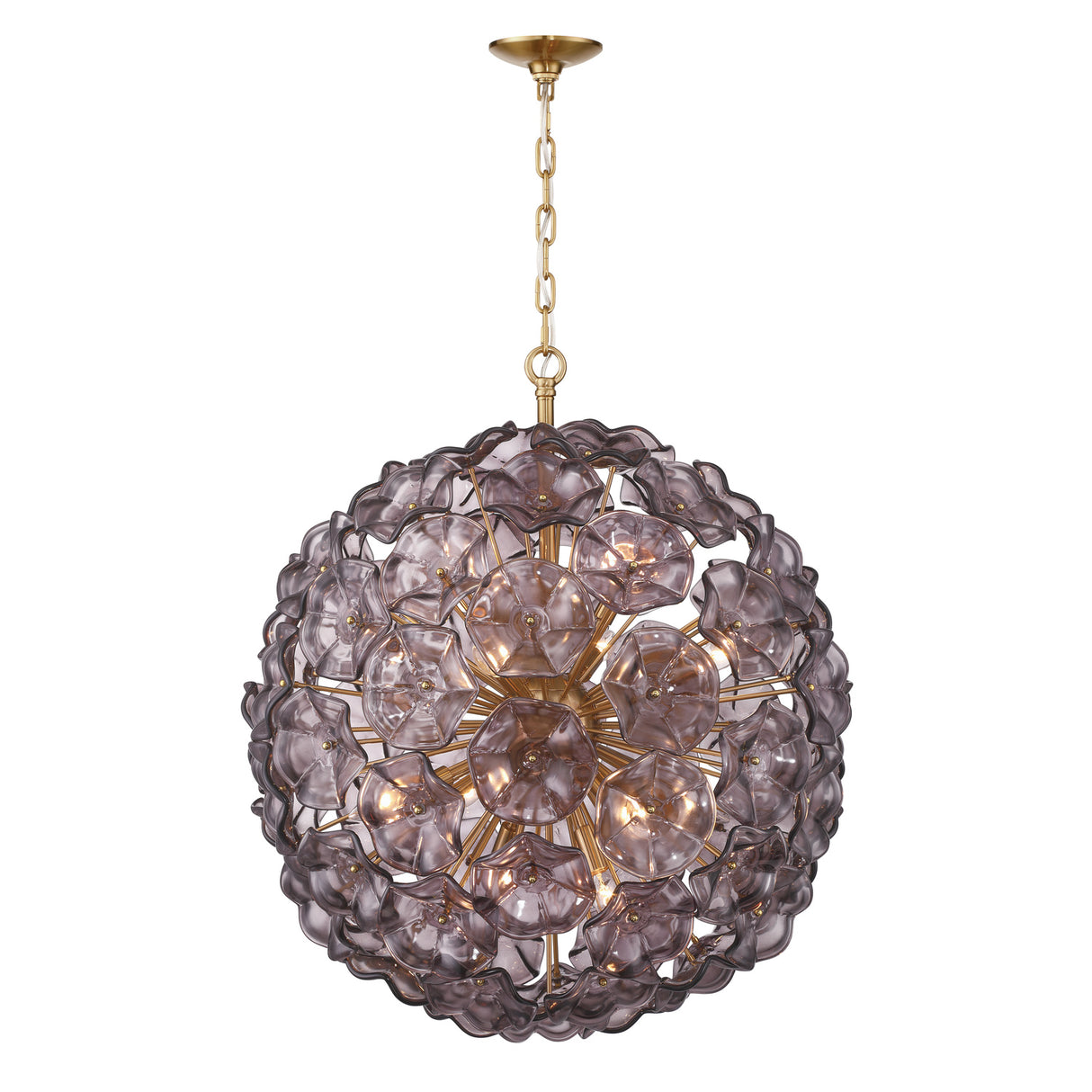 Layla Extra Large Pendant 28", Smoke Glass