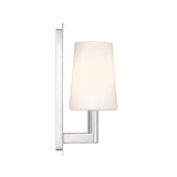 Fyn Wall Sconce 12", Chrome and with Opal Glass