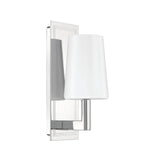 Fyn Wall Sconce 12", Chrome and with Opal Glass