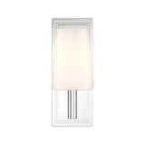Fyn Wall Sconce 12", Chrome and with Opal Glass