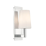 Fyn Wall Sconce 12", Chrome and with Opal Glass