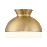 Elody Medium Flush Mount 15", Brass