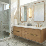 Abigail LED Wall Sconce 25", Aged Brass