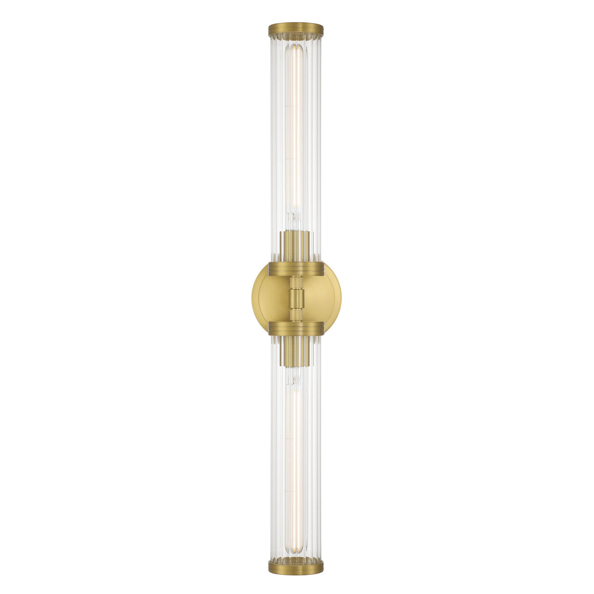 Dexter 2 Light Wall Sconce 29", Aged Brass