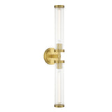 Dexter 2 Light Wall Sconce 29", Aged Brass