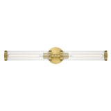 Dexter 2 Light Wall Sconce 29", Aged Brass