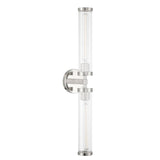 Dexter 2 Light Wall Sconce 29", Polished Nickel