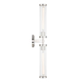 Dexter 2 Light Wall Sconce 29", Polished Nickel