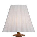 Callum Wall Sconce 17", Natural Wood and Strie Glass