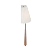 Callum Wall Sconce 17", Natural Wood and Strie Glass