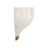 Claire Wall Sconce 9", Brass and Strie Glass