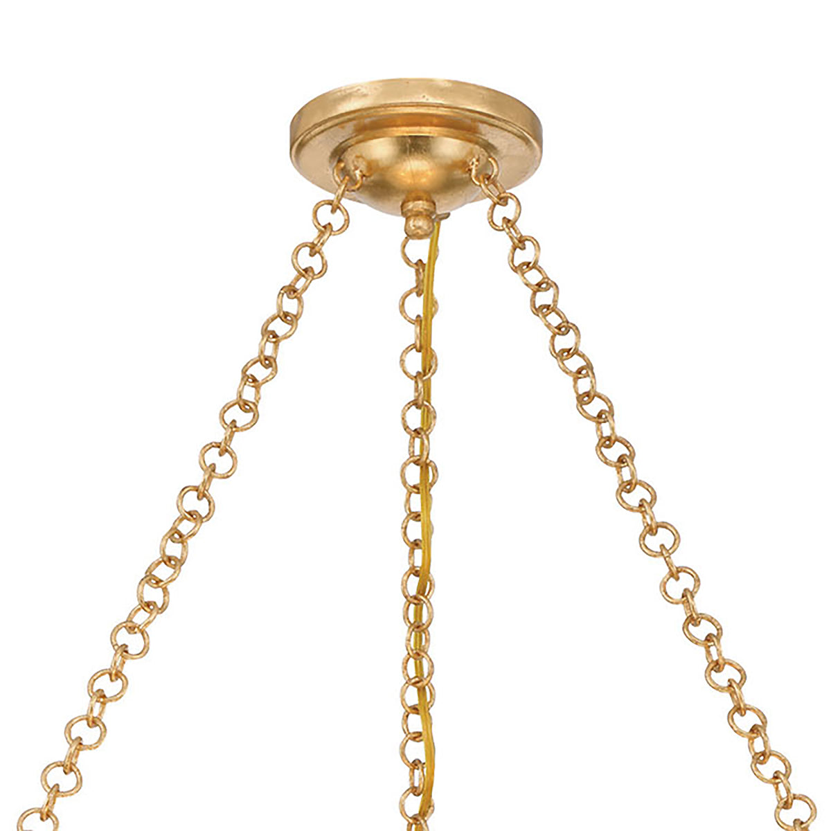 Aurelie Pendant 24", Antique Gold with Capiz Shell