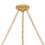 Aurelie Pendant 24", Antique Gold with Capiz Shell