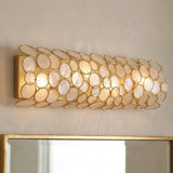 Aurelie 4 Light Vanity, Antique Gold and Capiz Shell