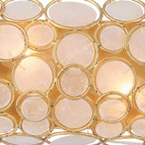 Aurelie 4 Light Vanity, Antique Gold and Capiz Shell