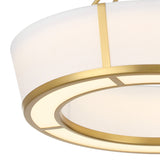 Hoyt LED Pendant 24", Antique Gold