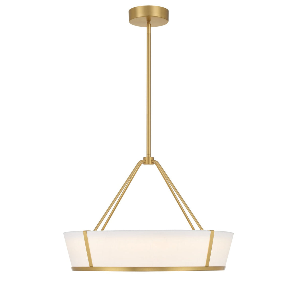 Hoyt LED Pendant 24", Antique Gold