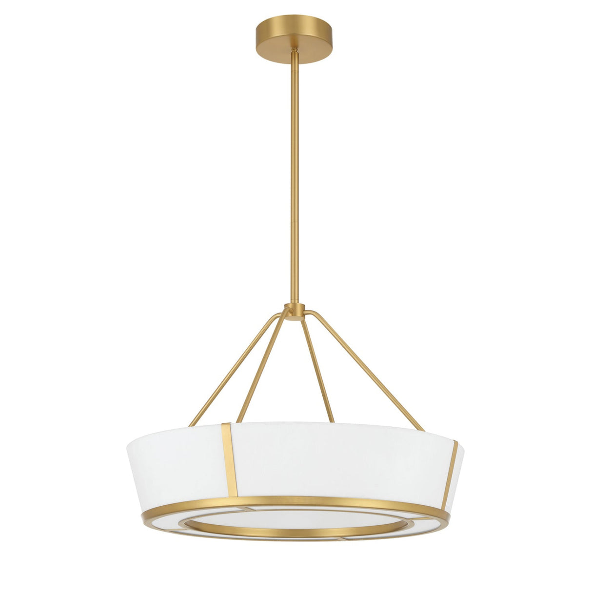 Hoyt LED Pendant 24", Antique Gold