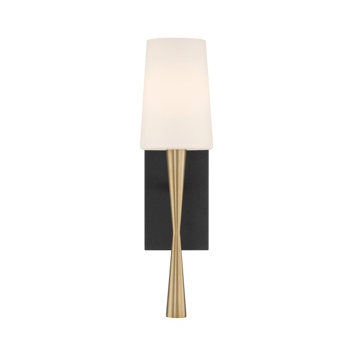 Kellan Wall Sconce 18", Aged Brass and Black