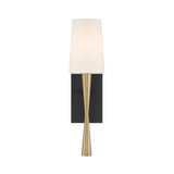 Kellan Wall Sconce 18", Aged Brass and Black