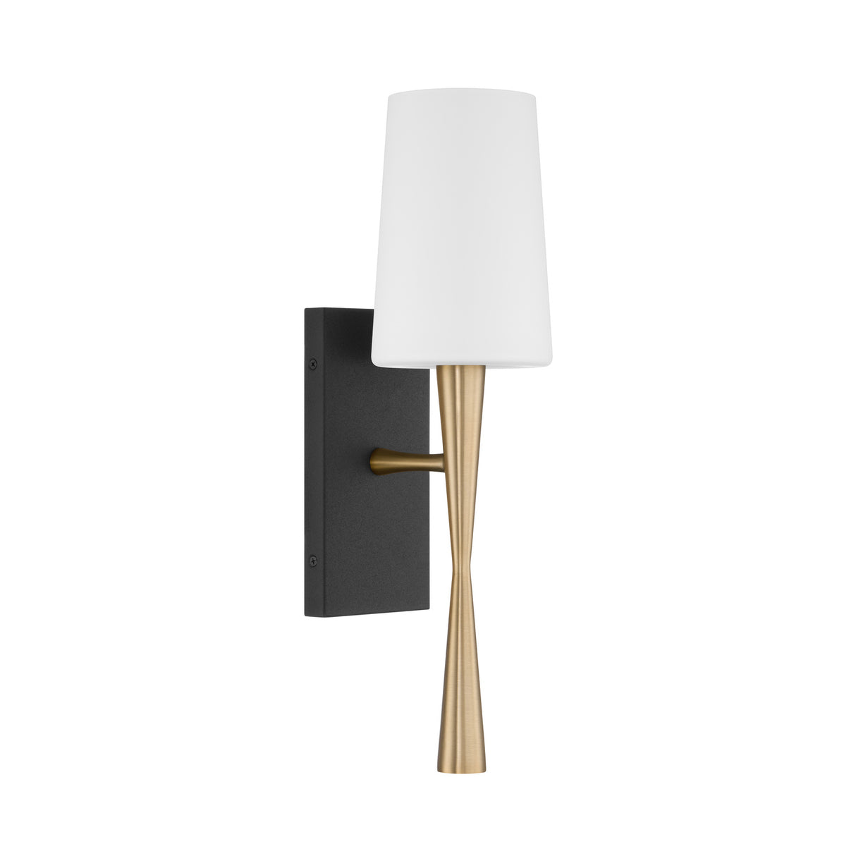 Kellan Wall Sconce 18", Aged Brass and Black