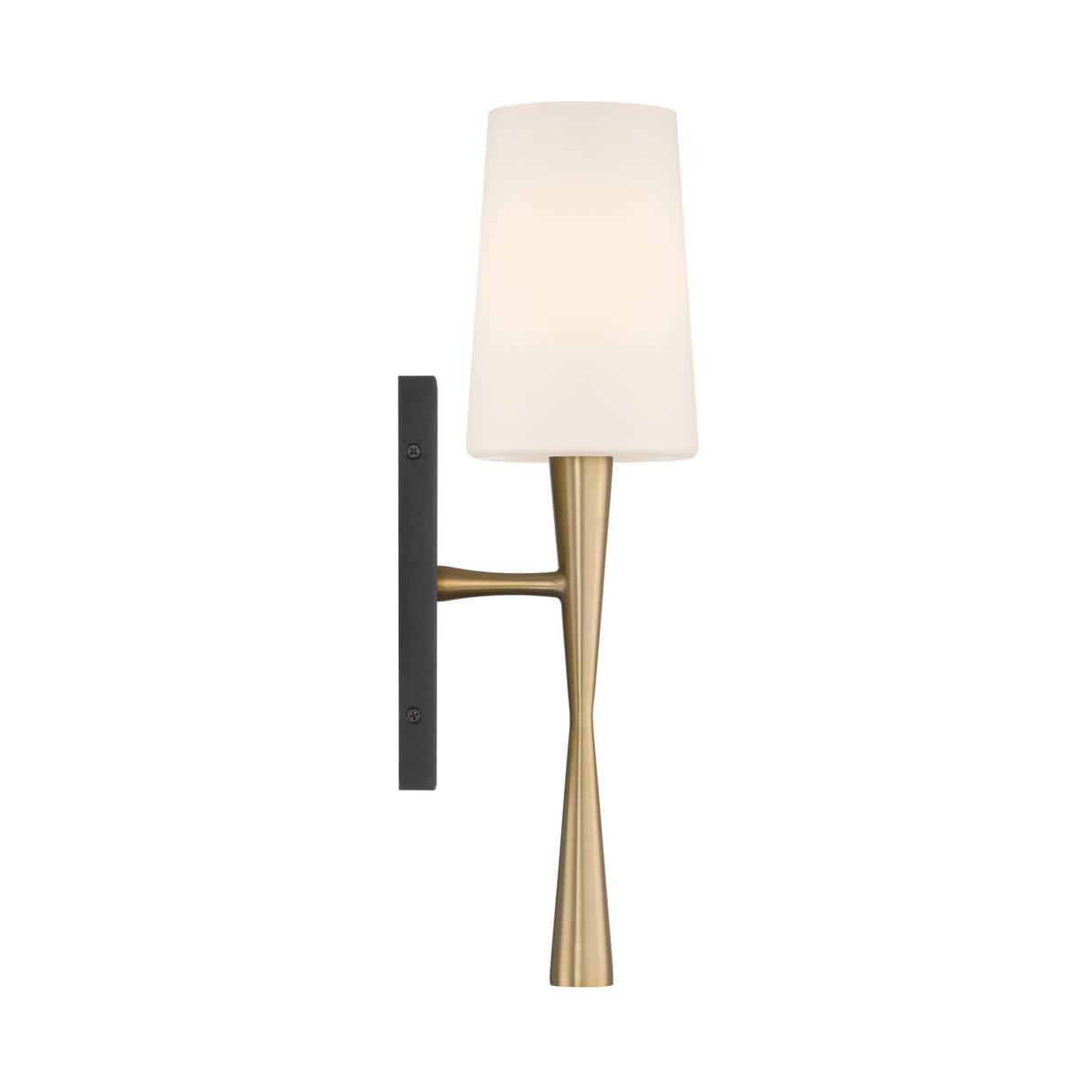 Kellan Wall Sconce 18", Aged Brass and Black