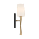 Kellan Wall Sconce 18", Aged Brass and Black