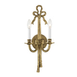 Etta 2 Light Wall Sconce 21", Heirloom Brass