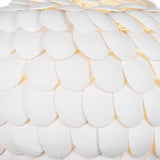 Odette Pendant 20", Matte White Coco Shells