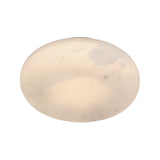 Clark LED Small Flush Mount 12", Aged Brass and Alabaster
