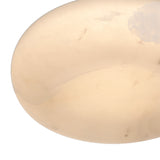 Clark LED Small Flush Mount 12", Aged Brass and Alabaster