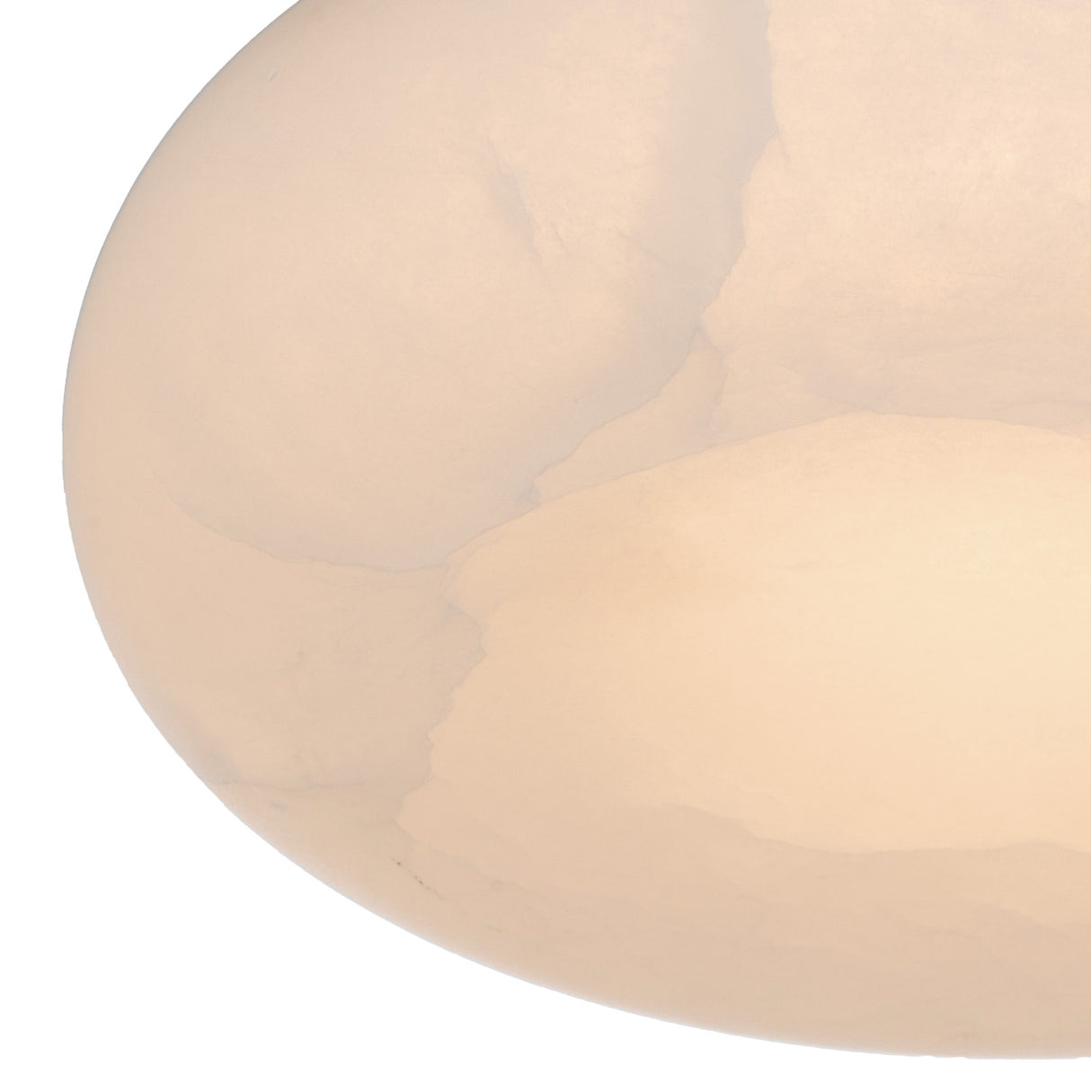 Clark LED Medium Flush Mount 16", Aged Brass and Alabaster