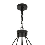 Silas 22 Light Two-Tier Ring Chandelier 48", Matte Black and Faceted Crystal