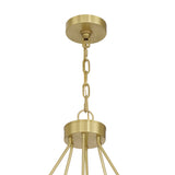 Silas 22 Light Two-Tier Ring Chandelier 48", Soft Brass and Faceted Crystal